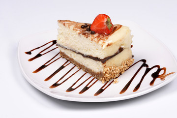 Чизкейк с шоколадной прослойкой