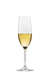 Wineglass with white wine