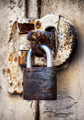 old padlock