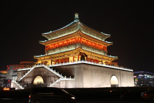 Xi'an Bell Tower at Night