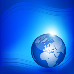 Blue abstract background.