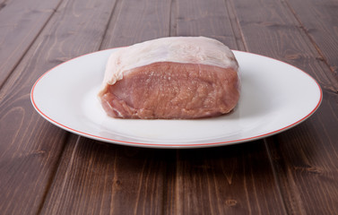 Raw loin of pork