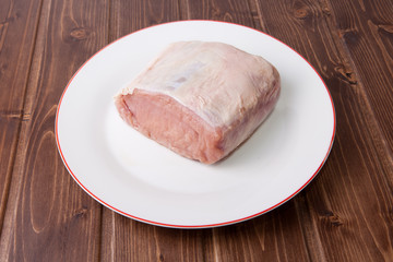 Raw loin of pork