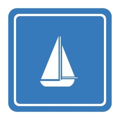 Voilier dans un panneau