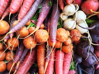Foto op Plexiglas Colorful root vegetables © Studio Light & Shade