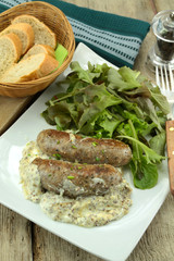 andouillettes à la moutarde