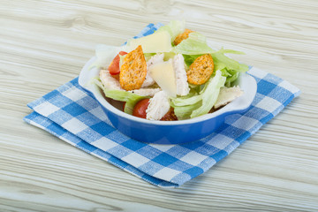 Caesar salad with chicken