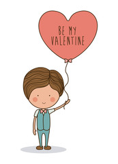 Romantic day design, vector illustration