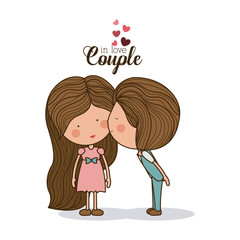 Romantic day design, vector illustration