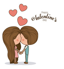 Romantic day design, vector illustration
