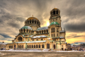 Alexander Nevsky Cathedral in Sofia, Bulgaria - obrazy, fototapety, plakaty
