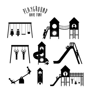 Playground design, vector illustration.
