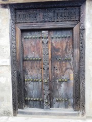 Antike Tür in Mombasa - Kenia 