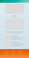 Modern response homepage. Web design