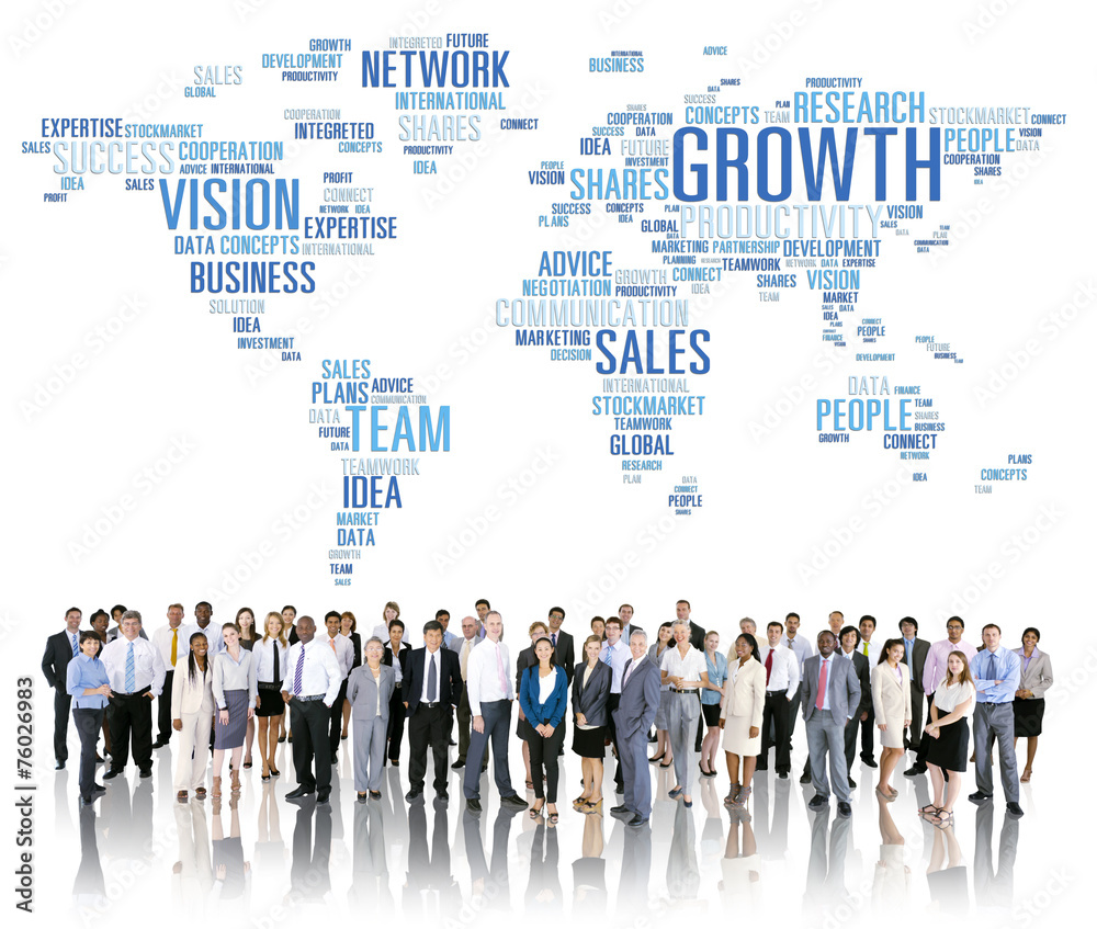 Wall mural global business people corporate community success concept - Wall murals