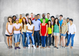 Group People Casual Community Crowd Diversity Together Concept