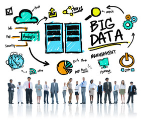 Fototapeta premium Diversity Business People Big Data Corporate Concept