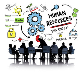 Human Resources Employment Job Teamwork Business Meeting Concept