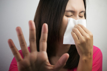 Flu cold or allergy symptom