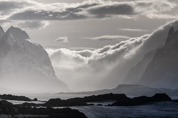 Snow-capped mountains