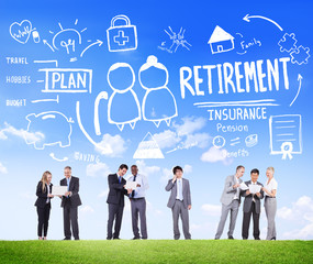 Business People Retirement Career Digital Concept
