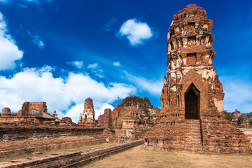 Religious architecture of The ruins of the Jedi or pagoda at Wat