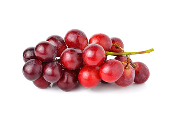 red grape isolated on white background