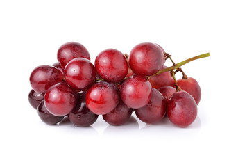 red grape isolated on white background