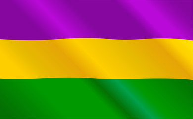 Mardi Gras flag © Anna Velichkovsky