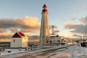 Obraz premium Lighthouse Pointe-au-Pere, Rimouski, Quebec