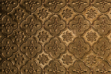 Colorful of window glass pattern background.