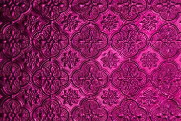 Colorful of window glass pattern background.