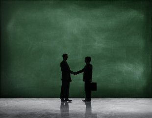 Obraz premium Businessmen Partnership Support Success Connection Concept