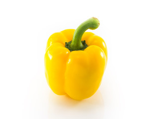 Yellow pepper isolated on white