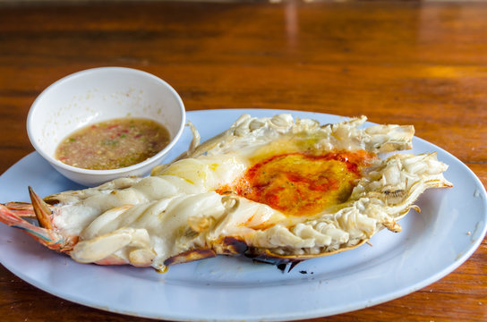 タイのロブスター 斜めから