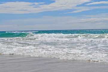 Beautiful blue ocean. Gold Coast, Queensland, Australia