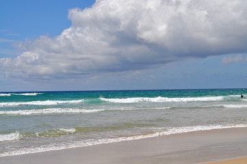 Beautiful coastline. Gold Coast, Queensland, Australia