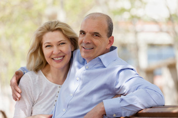 Fototapeta premium Portrait of mature family couple