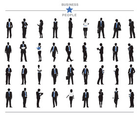 Silhouettes Business People Business People Concept