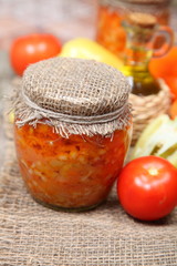 Canning vegetables in the banks