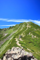 Southern Alps Mt. Senjougatake, Yamanashi, Japan