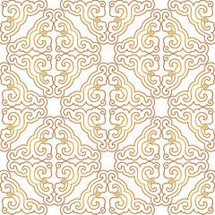 Gold ornament in east style.