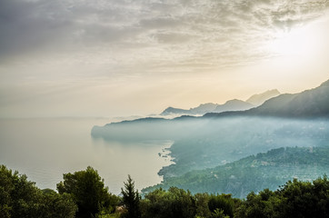Coastline on Majorca island