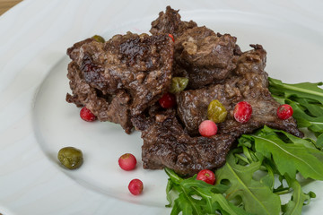 Roasted venison