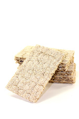 ein kleiner Stapel knuspriges Knäckebrot
