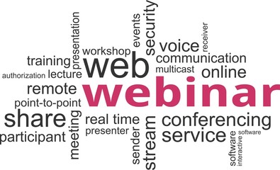 word cloud - webinar