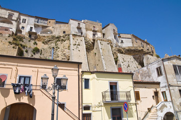 Panoramic view of Acerenza. Basilicata. Italy.