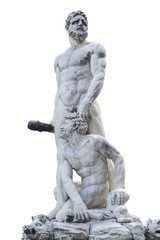 Fototapeta na wymiar Hercules and Cacus statue at Piazza della Signoria i Florence, I