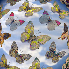 Obrazy na Szkle  motyle