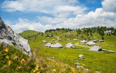 Fototapeta na wymiar Velika Planina hill, Slovenia